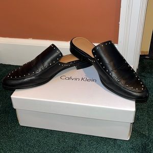 Calvin Klein Black Mules